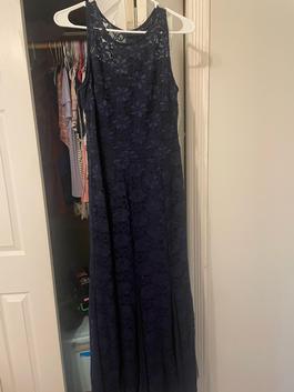 Candlelite Royal Blue Size 6 Military Mermaid Dress on Queenly