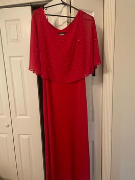 Glamour Red Size 6 Military Black Tie Straight Dress on Queenly