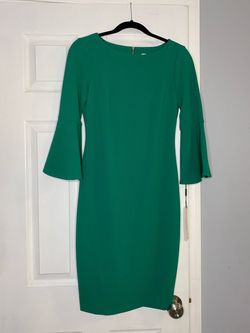 Calvin Klein Green Size 6 50 Off Office Interview Cocktail Dress on Queenly