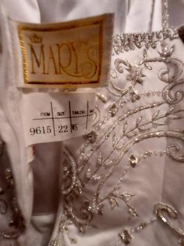 Mary's  White Size 22 Floor Length 50 Off Ball gown on Queenly