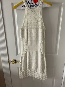 Venus White Size 2 Pageant High Neck Bachelorette Cocktail Dress on Queenly