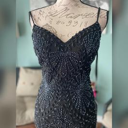 Jovani Black Tie Size 00 Fitted Floor Length Mermaid Dress on Queenly