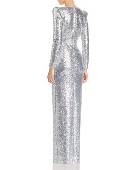 Rachel Zoe Silver Size 2 Sequin Military Straight Dress on Queenly
