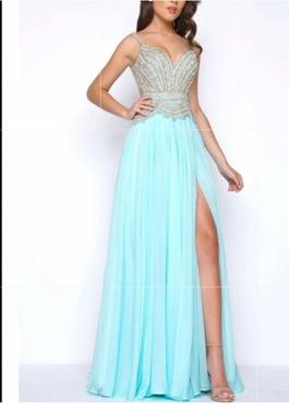 Mac Duggal Green Size 4 50 Off Side slit Dress on Queenly