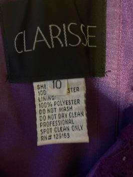 Clarisse Purple Size 10 Military A-line Dress on Queenly