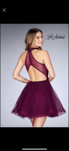 Le femme Purple Size 6 50 Off Midi Cocktail Dress on Queenly