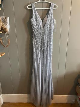 Aria Couture Light Blue Size 6 Military Straight Dress on Queenly