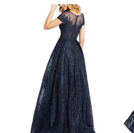 Mac Duggal Blue Size 8 Train Dress on Queenly