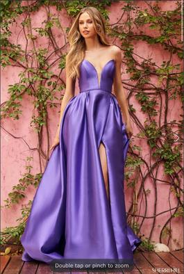 Sherri Hill Purple Size 12 Ball gown on Queenly