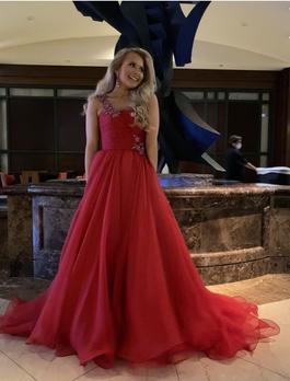 Sherri Hill Red Size 2 Floor Length Ball gown on Queenly