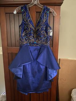 Royal We Dress Blue Size 2 Midi $300 Cocktail Dress on Queenly