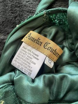 Amelia Couture Green Size 12 Short Height Corset Mermaid Dress on Queenly