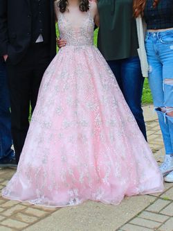 Sherri Hill Light Pink Size 2 Jewelled Prom A-line Dress on Queenly