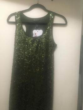 INC Green Size 4 Military Straight Dress on Queenly