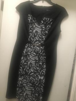 Connected Apparel Black Size 6 Midi $300 Cocktail Dress on Queenly