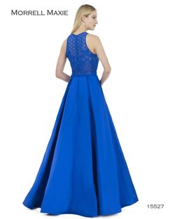 Style 15527 Morrell Maxie Blue Size 14 Plus Size Ball gown on Queenly