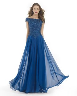 Style 15732 Morrell Maxie Blue Size 16 Tall Height A-line Dress on Queenly