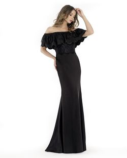 Style 15638 Morrell Maxie Black Size 6 Floor Length Jersey Mermaid Dress on Queenly
