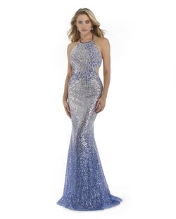 Style 16086 Morrell Maxie Blue Size 8 Tall Height Floor Length Mermaid Dress on Queenly
