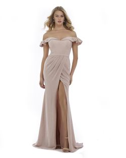 Style 16079 Morrell Maxie Light Pink Size 0 Prom Side slit Dress on Queenly