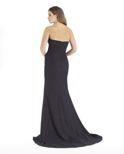 Style 16250 Morrell Maxie Black Size 10 Shiny Floor Length Side slit Dress on Queenly