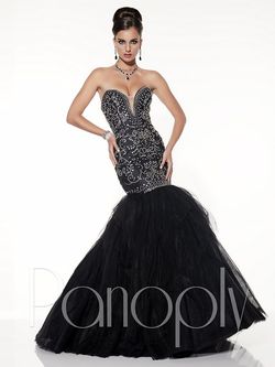 Style 14814 Panoply Black Size 6 Pageant Tall Height 14814 Mermaid Dress on Queenly
