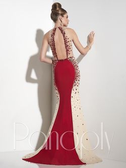 Style 14813 Panoply Red Size 2 Black Tie Floor Length Mermaid Dress on Queenly