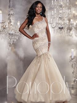 Style 14744 Panoply Gold Size 4 Tall Height 14744 Mermaid Dress on Queenly
