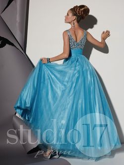 Style 12445 Studio 17 Hot Pink Size 6 Floor Length Straight Dress on Queenly