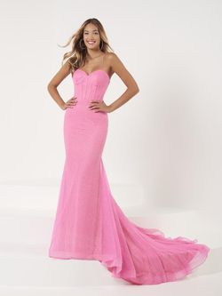 Style 12874 Studio 17 Light Pink Size 8 Corset Lace Mermaid Dress on Queenly