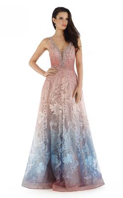 Style 16358 Morrell Maxie Multicolor Size 14 Jewelled Floor Length A-line Dress on Queenly