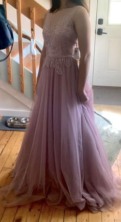 Say Yes to the Prom Pink Size 0 Floor Length Sequin Embroidery Ball gown on Queenly
