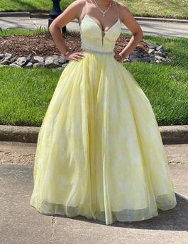Yellow Size 10 Ball gown on Queenly