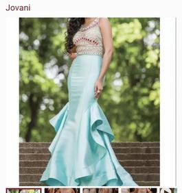 Jovani Multicolor Size 6 50 Off Backless Mermaid Dress on Queenly