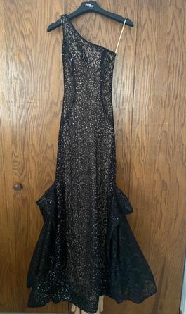 Jovani Black Size 0 Prom Floor Length Short Height Train Dress on Queenly