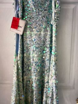Jovani Blue Size 8 $300 A-line Dress on Queenly