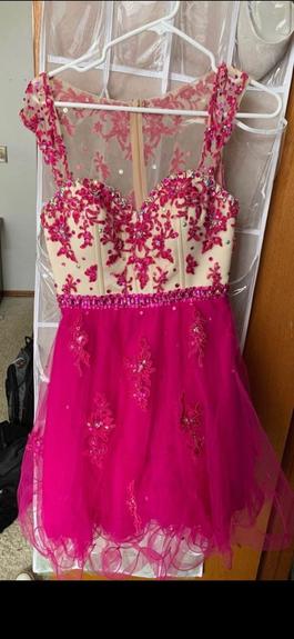 MoriLee Pink Size 8 Floor Length Military A-line Dress on Queenly