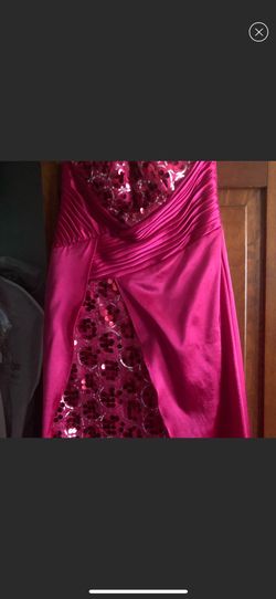 Precious Formals Pink Size 2 Jewelled $300 High Low Cocktail Dress on Queenly