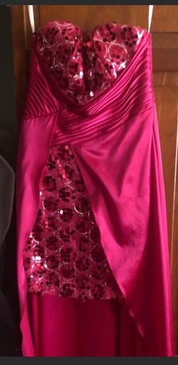 Precious Formals Pink Size 2 Jewelled Sequin Sunday Midi Cocktail Dress on Queenly