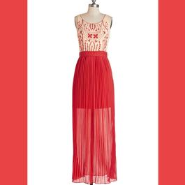 Marineblu for Modcloth Red Size 12 Jersey Straight Dress on Queenly