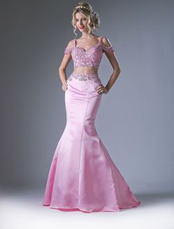 Style -1 Two pieces Pink Size 6 Jewelled Train Prom Cocktail Dress on Queenly