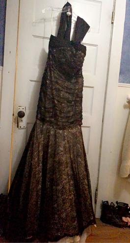 Colors Black Size 14 Floor Length 50 Off Mermaid Dress on Queenly