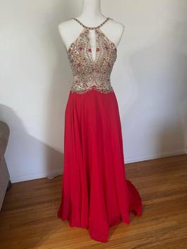 Cinderella Red Size 6 Floor Length Military Mermaid Dress on Queenly