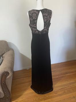 Nightway Black Tie Size 12 $300 Floor Length Jersey Straight Dress on Queenly