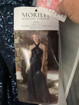 MoriLee Blue Size 18 $300 Plus Size Straight Dress on Queenly