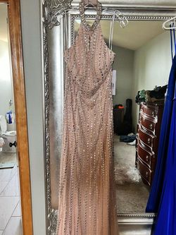 Jovani Pink Size 8 Military Straight Dress on Queenly