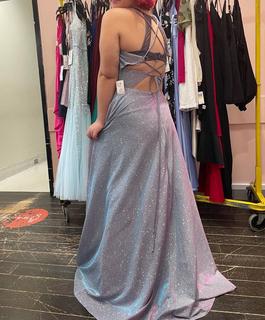 Macys Multicolor Size 12 Plus Size Floor Length Side slit Dress on Queenly