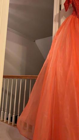 Gaspar Cruz Orange Size 6 Floor Length 50 Off Ball gown on Queenly