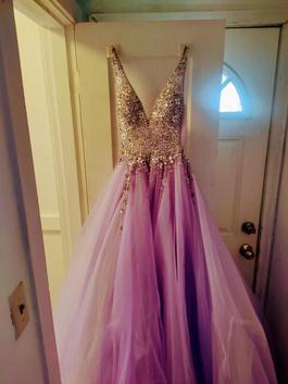 Jovani Purple Size 6 Floor Length 50 Off Ball gown on Queenly