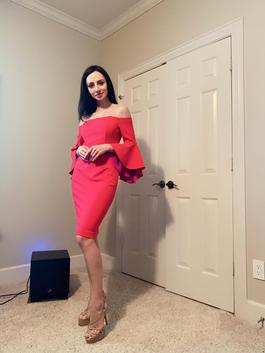 Calvin Klein Hot Pink Size 2 $300 50 Off Interview Cocktail Dress on Queenly
